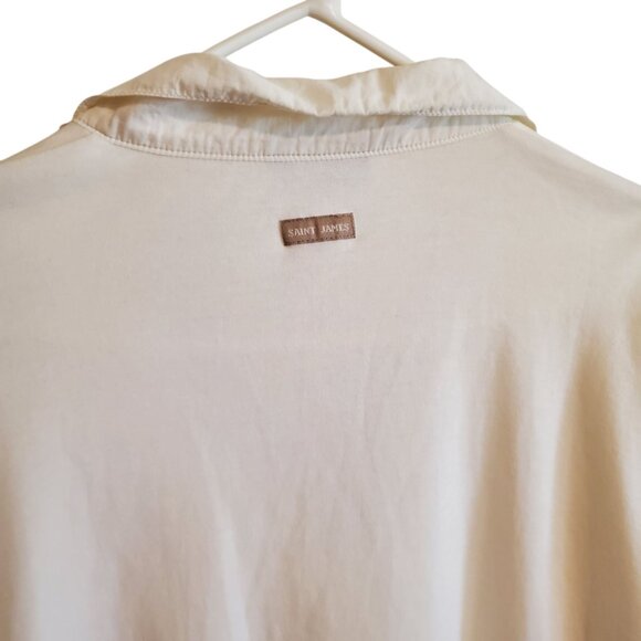 Saint James Made In France Ivory Blouse with Pockets - Picture 4 of 15